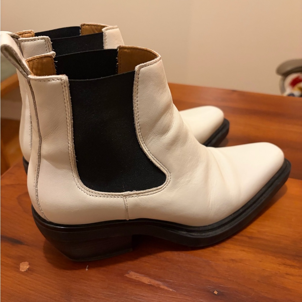 Women's White Ankle Boots